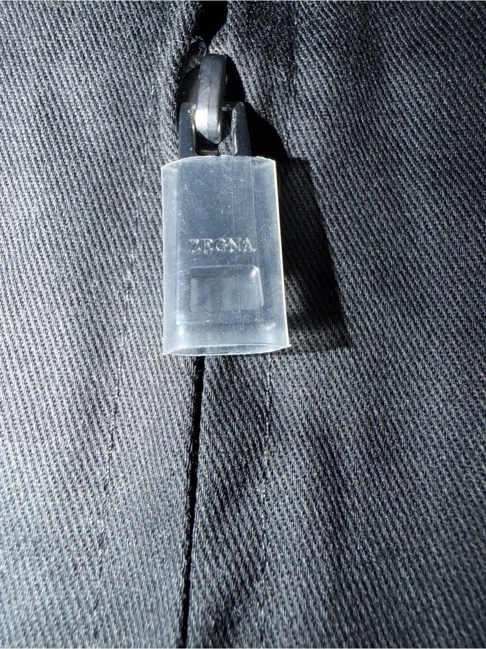 Ermenegildo Zegna Black Garment Bag with White Logo